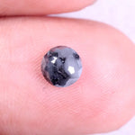 0.66 Ct natural grey round diamond rustic loose diamond for custom jewelry