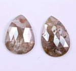 1.35 Ct Pear Cut Diamond Pair Brown Coloed Diamond Pair Use For Jewerly Unique Diamond Salt And Pepper Diamond