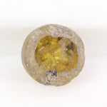 yellow colour round diamond with hidden halo