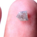 0.57 Ct bullet cut fancy gray natural loose diamond antique rose cut diamond for pendant, ring, or gift