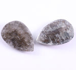 3.39 Ct Pear Cut Diamond Pair Grey Colored Diamond Pair Use For Jewerly Salt And Pepper Diamond
