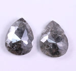 2.41 Ct Natural Loose Pear Cut Diamond Pair Grey Colored Diamond Use For Jewerly Unique Diamond