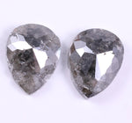 2.41 Ct Natural Loose Pear Cut Diamond Pair Grey Colored Diamond Use For Jewerly Unique Diamond
