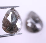 2.41 Ct Natural Loose Pear Cut Diamond Pair Grey Colored Diamond Use For Jewerly Unique Diamond