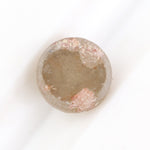 brown & orange colour 0.80 carat round brilliant cut diamond ring