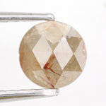 brown & orange colour 0.80 carat round brilliant cut diamond ring