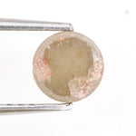 brown & orange colour 0.80 carat round brilliant cut diamond ring