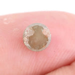 natural raw diamond ring and natural brown grey diamond stud earrings
