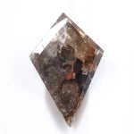 Natural diamond engagement ring set featuring a princess cut center stone with side diamonds. Image focuses on original earth-mined diamond brilliance