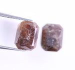 1.43 Ct Radiant Cut Diamond Pair Brown Colored Diamond Use For Jewerly Unique Diamond