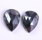 3.81 Ct Pear Cut Diamond Pair Black Colored Diamond Use For Jewerly Earrings Unique Diamond