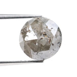 2.89Ct Grey Colored Diamond Loose Round Brilliant Diamond Use For Diamond Fine Jewelry