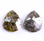 1.22 Ct Pear Cut Diamond Use For Jewerly Yellow Grey Lish Colored Diamond Salt And Pepper Diamond