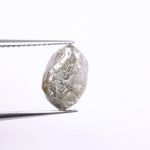 3.03 Ct natural rough loose uncut raw diamond conflict-free rare stone for custom jewelry.