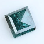 3.00 Ct rare fancy green square cut lab grown loose diamond, vibrant eco friendly lab created diamond for custom fine jewelry design