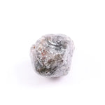 10.42 Ct natural raw grey rough loose uncut black diamond, conflict-free stone for rustic custom jewelry.