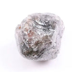 10.42 Ct natural raw grey rough loose uncut black diamond, conflict-free stone for rustic custom jewelry.