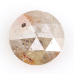 orange colour round cut diamond stud earrings