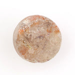 orange colour round cut diamond stud earrings