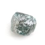 blue clor raw blue diamond and raw cut diamond ring