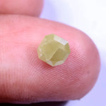 0.87 Ct loose yellow Colored Diamond Asscher cut Diamond natural Loose diamond For Jewerlly