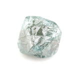 blue clor raw blue diamond and raw cut diamond ring