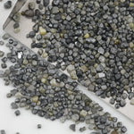 black cube shaped raw diamond with natural rough texture for custom jewelry
