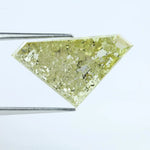 5.52 Ct Luxury Yellow Trillion Cut Lab-Grown Diamond Loose Stone with Vibrant Fancy Yellow Color for Wedding Ring