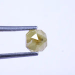 0.87 Ct loose yellow Colored Diamond Asscher cut Diamond natural Loose diamond For Jewerlly