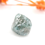 blue clor raw blue diamond and raw cut diamond ring