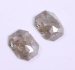 1.07 Ct Grey Colored Diamond Pair Radiant Cut Diamond Use For Jewerly Unique Diamond