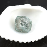 blue clor raw blue diamond and raw cut diamond ring