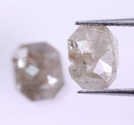 1.07 Ct Grey Colored Diamond Pair Radiant Cut Diamond Use For Jewerly Unique Diamond
