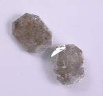 1.07 Ct Grey Colored Diamond Pair Radiant Cut Diamond Use For Jewerly Unique Diamond