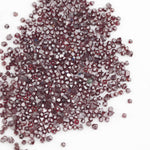 deep red uncut lab grown diamond beads in rough form for jewelry making