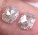 1.07 Ct Grey Colored Diamond Pair Radiant Cut Diamond Use For Jewerly Unique Diamond