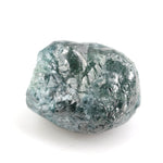 blue color raw diamond cluster and raw diamond rings