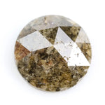 Natural 3.66Ct Yellowish - Grey Colored Diamond Round Brilliant Cut Diamond Loose Stone For Custom Fine Jewelry