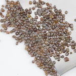 brown cube shaped rough diamond for custom jewelry and collectors