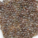 brown cube shaped rough diamond for custom jewelry and collectors