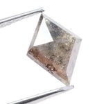 Natural brown gray diamond earrings with deep opaque brilliance set in fine metal. These conflict-free natural diamonds create a bold and elegant look