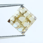 2.06 Ct Yellow Square Lab-Grown Diamond Loose Fancy Cut Stone with Bright Yellow Color for Custom Jewelry