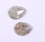 1.21 Ct Pear Cut Diamond Pair Grey Colored Diamond Pair Salt And Pepper Dimaond Use For Jewerly Unique Diamond