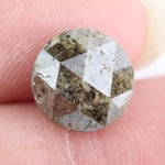 Natural 3.66Ct Yellowish - Grey Colored Diamond Round Brilliant Cut Diamond Loose Stone For Custom Fine Jewelry