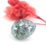 blue color diamond coated gems and diamond natural shape