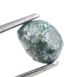 blue color diamond coated gems and diamond natural shape