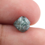 blue color diamond coated gems and diamond natural shape