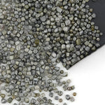 grey black cube shaped rough diamond for jewelry making