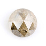 Fine 7.13Ct Natural Yellowish-Black Colored Diamond Round Brilliant Cut Diamond For Fine Jewelry