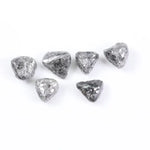 Grey colour diamond with smoky silver tones, showcasing elegant brilliance for luxury jewelry designs.